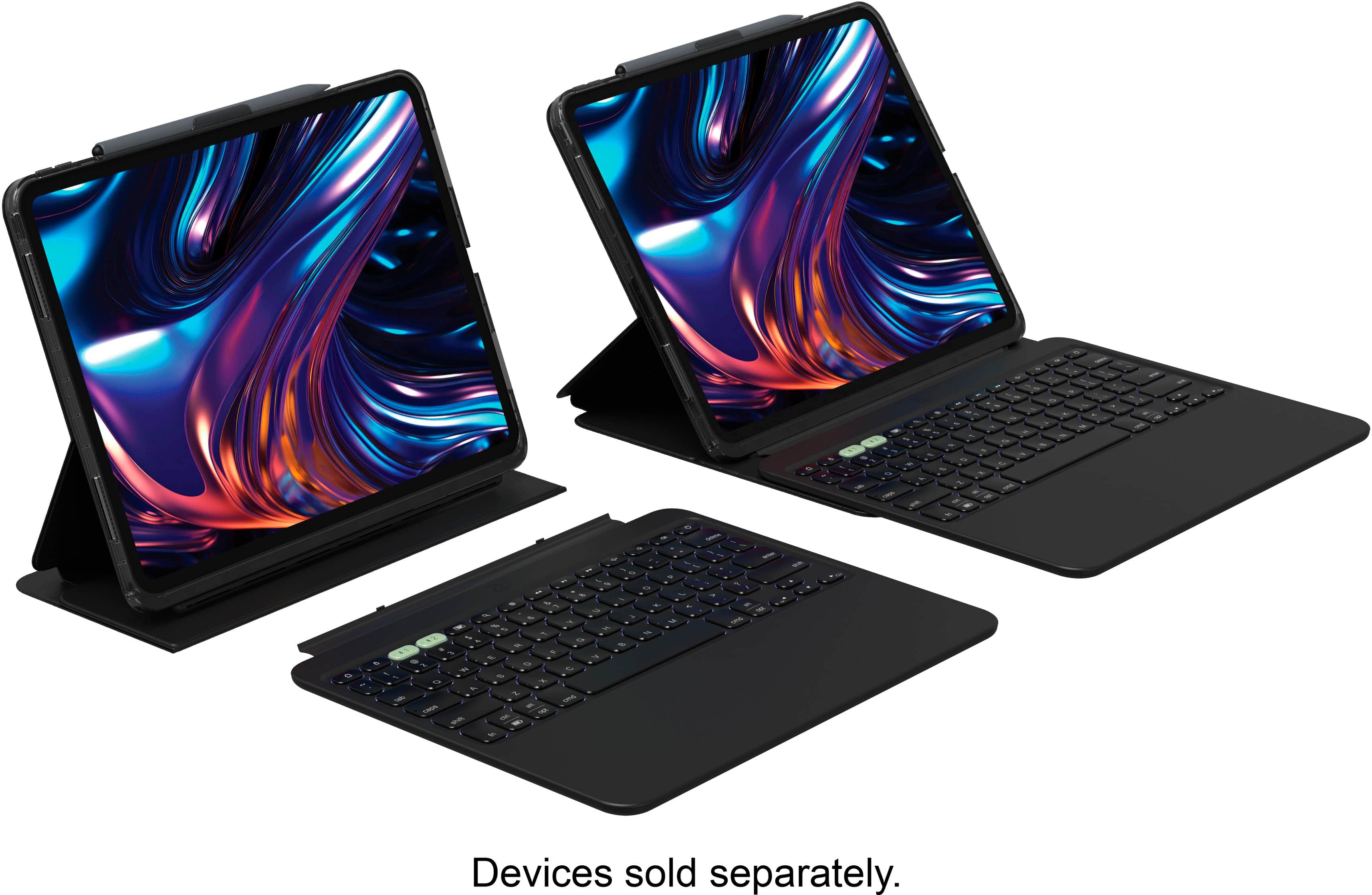 The text on the image reads: "Devices sold separately."