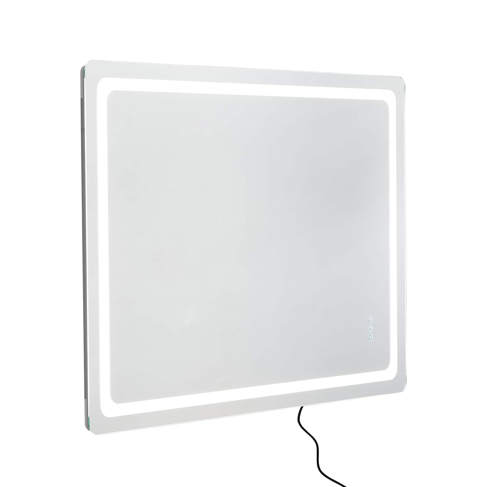 VEVOR - LED Bathroom Mirror, 36" x 48" LED Bathroom Vanity Mirror with Frontlit and Backlit, Anti-Fog Memory Mirror with Lights - Gray and white