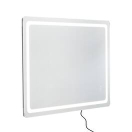 VEVOR - LED Bathroom Mirror, 36" x 48" LED Bathroom Vanity Mirror with Frontlit and Backlit, Anti-Fog Memory Mirror with Lights - Gray and white