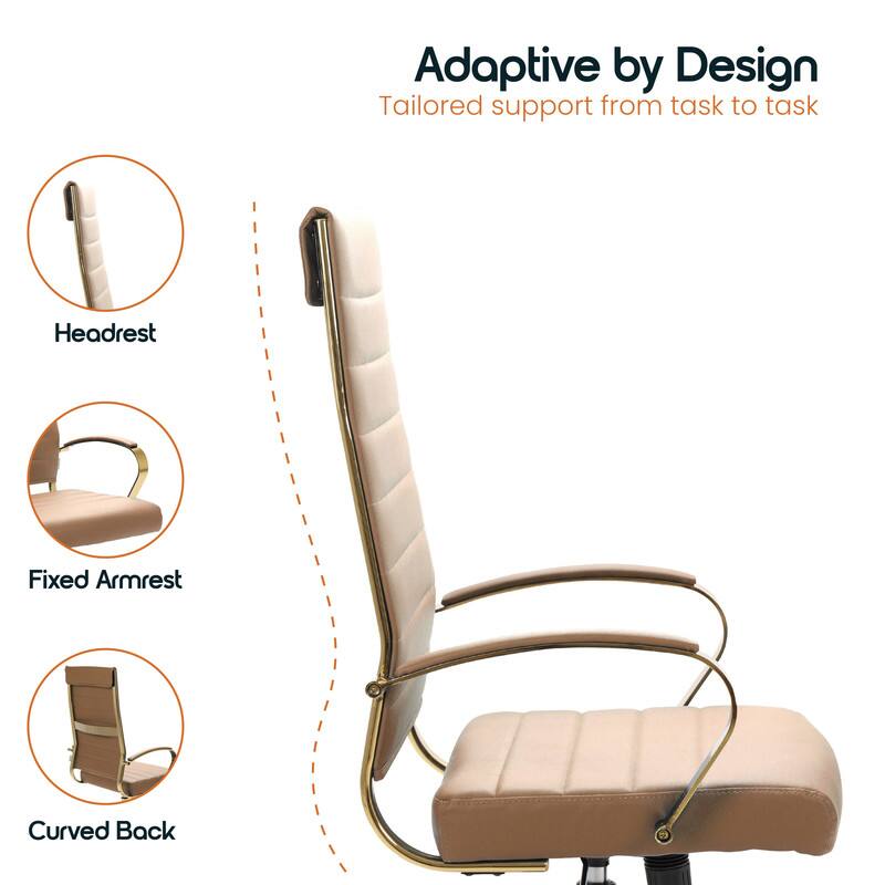 Adaptive by Design  
Tailored support from task to task  

- Headrest  
- Fixed Armrest  
- Curved Back