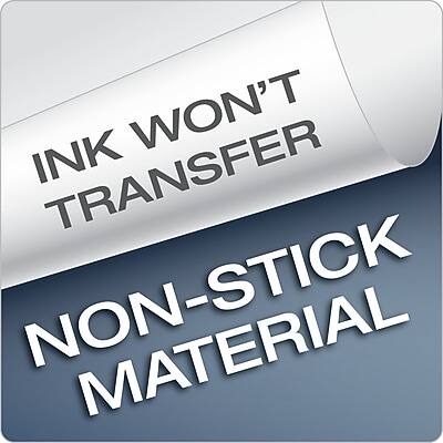 INK WON'T TRANSFER  
NON-STICK MATERIAL
