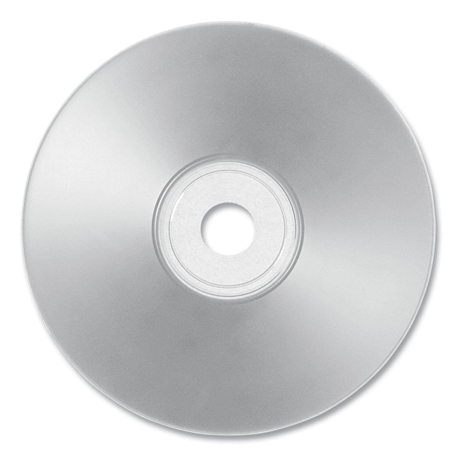 Alt View 2. Verbatim - Verbatim 95256 700 MB/80 min 52x Spindle CD-R Printable Recordable Disc - Silver (100/Pack) - Silver.