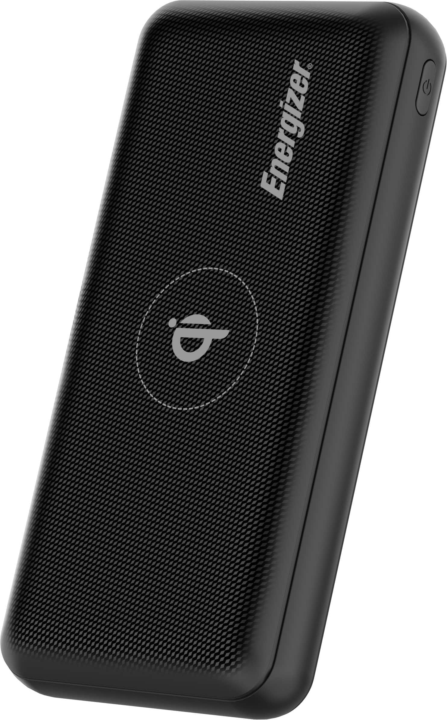 Alt View 17. Energizer - Ultimate Lithium 20,000 mAh 20W USB-C PD & 15W Qi Wireless 4-Port Portable Battery Charger Power Bank with LCD Display - Black.