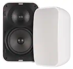 Sonance - MX62 - Mariner MX Series 6-1/2" 2-Way Outdoor Surface Mount Speakers (Pair) - Paintable White - Front_Zoom
