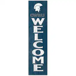 Jardine - Case Western Reserve University 12'' x 48'' Outdoor Leaner Welcome Sign - Navy