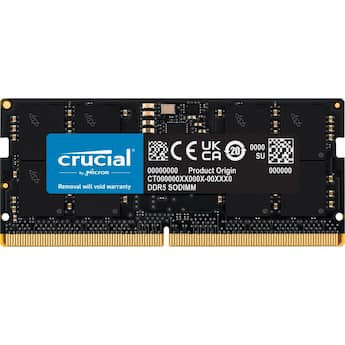 Crucial Micron 16GB DDR5 SDRAM Memory Module For Notebook 16 GB (1 Crucial Micron 16GB DDR5 SDRAM Memory Module For Notebook 16 GB (1