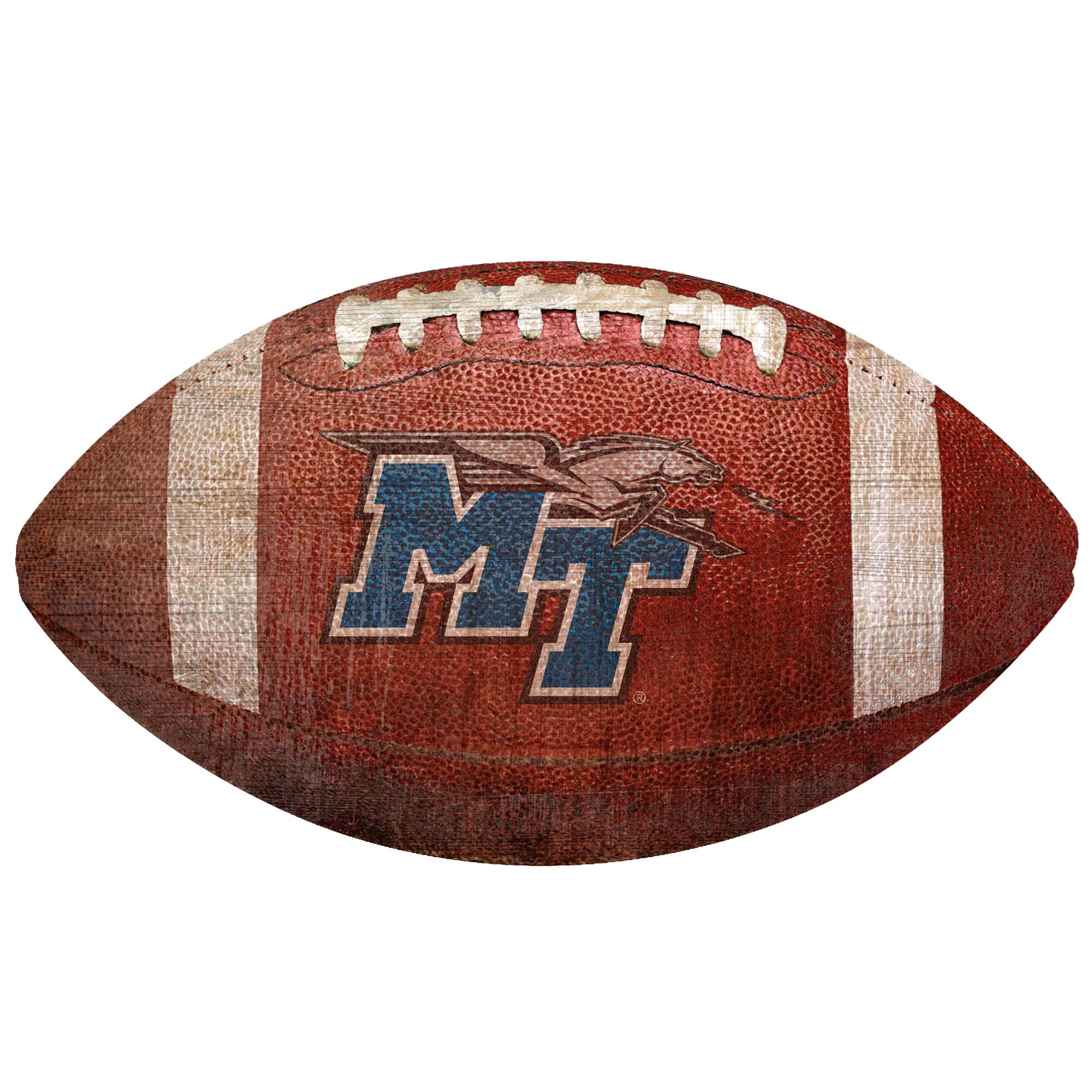 MTSU Blue Raiders 12'' Football Sign