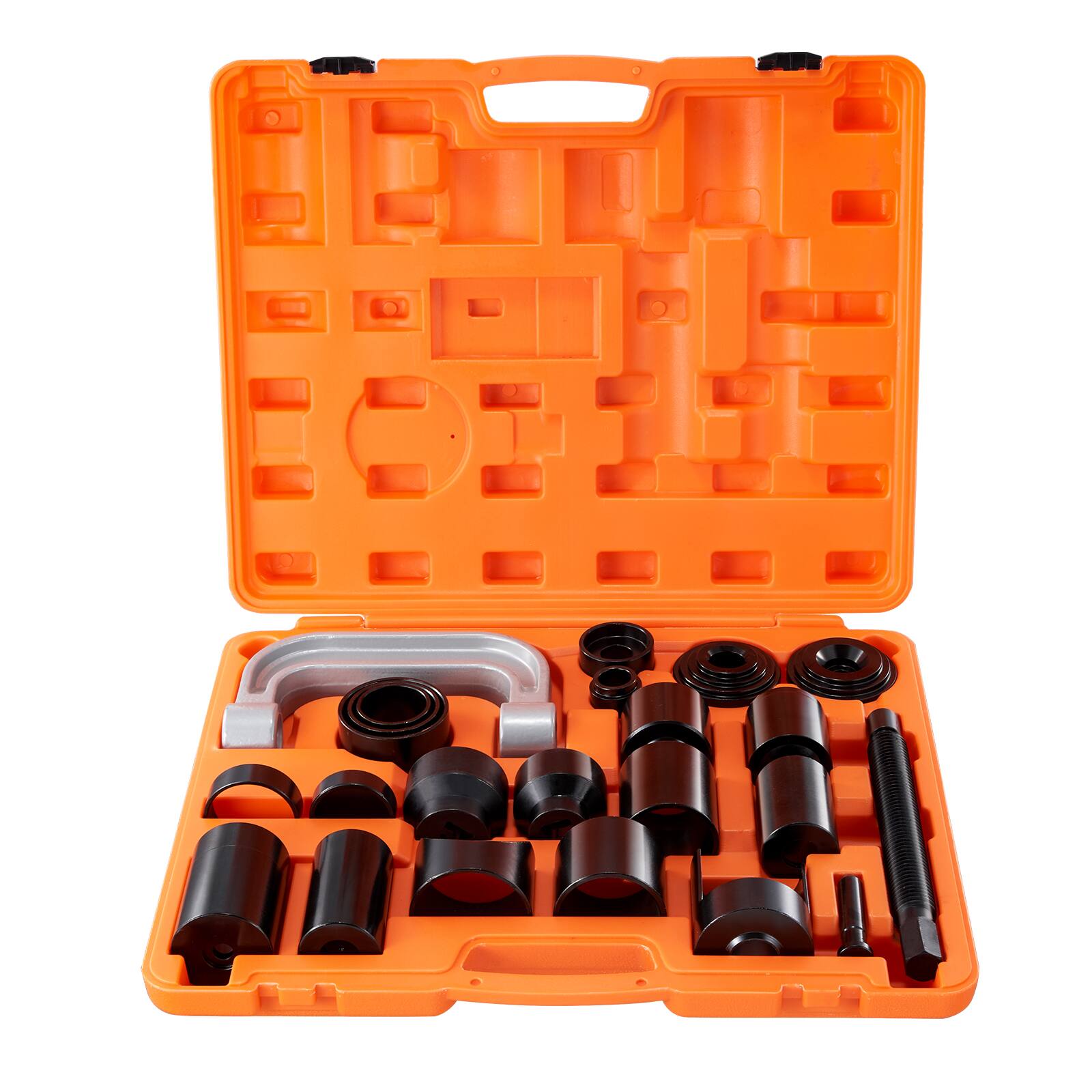 Alt View 5. VEVOR - Ball Joint Press Kit, 23 pcsTool Kit, C-press Ball joint Remove and Install Tools, for Most 2WD and 4WD Cars - Orange;black.