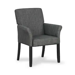 WELLFOR - Executive Guest Armchair for Reception and Waiting Rooms - Gray