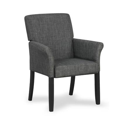 Front. WELLFOR - Executive Guest Armchair for Reception and Waiting Rooms - Gray.