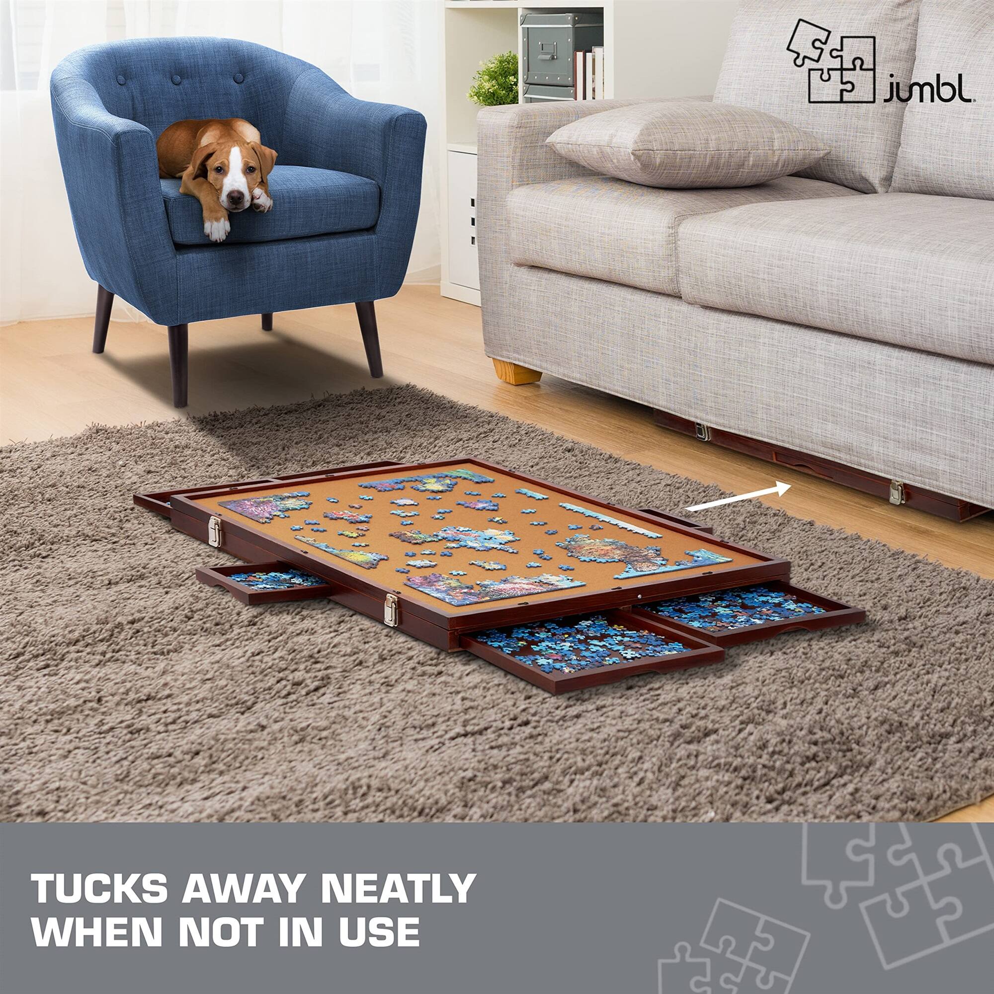 TUCKS AWAY NEATLY WHEN NOT IN USE jumbl.