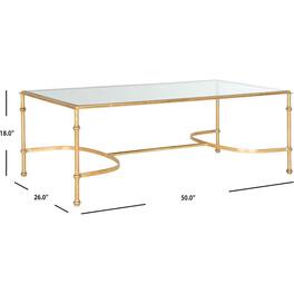 Safavieh - Home Collection Lucille Coffee Table - Gold