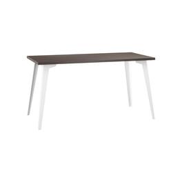 Orison - Office 27x57 Mid Century Modern Desk, Alpine Trail Walnut - White