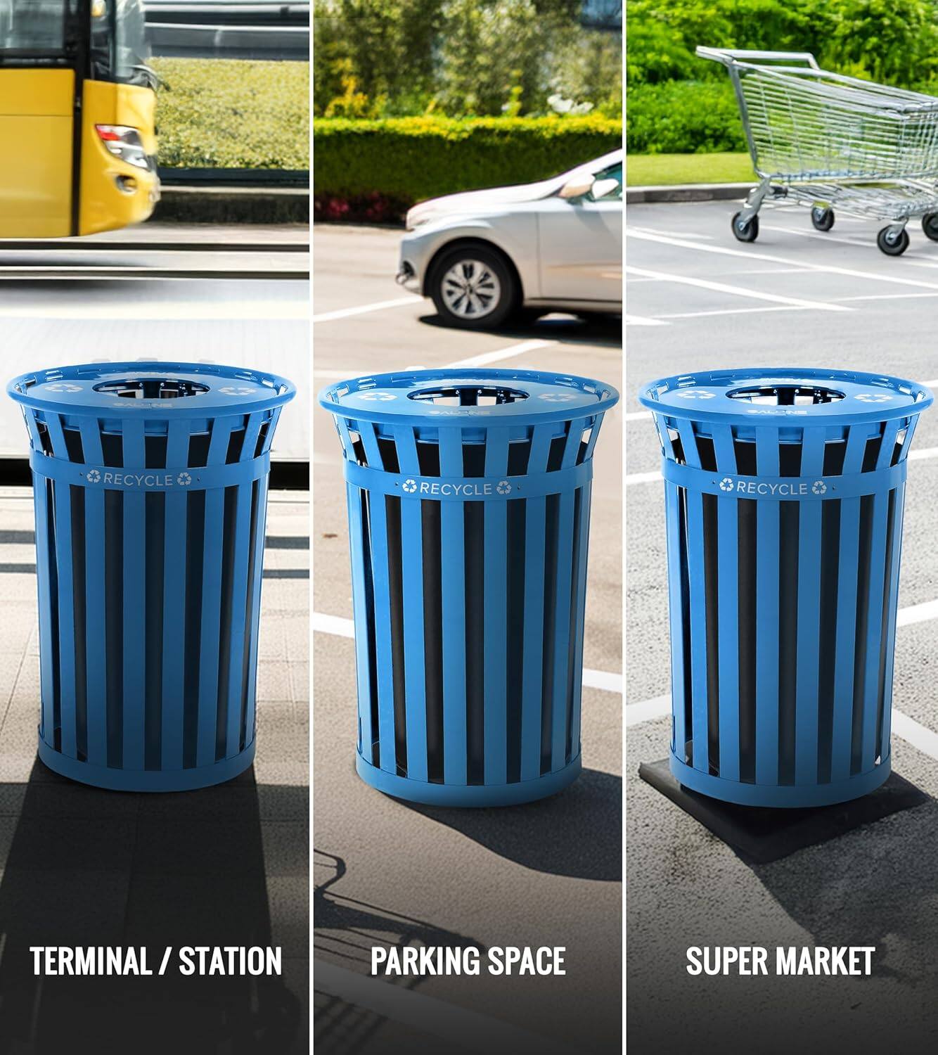 Gd 4 RECYCLE RECYCLE RECYCLE TERMINAL/STATION PARKING SPACE SUPER MARKET