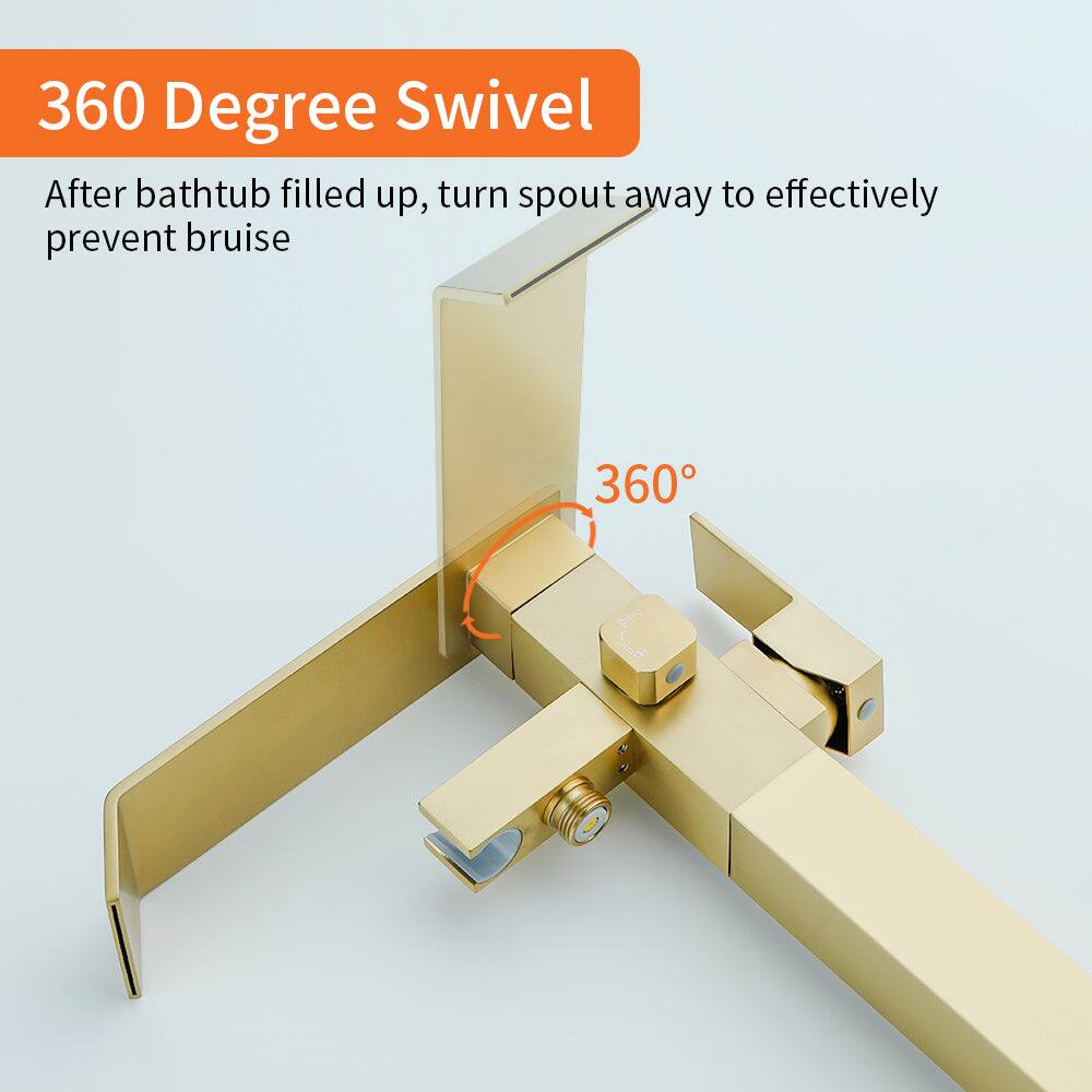 360 Degree Swivel

After bathtub filled up, turn spout away to effectively prevent bruise