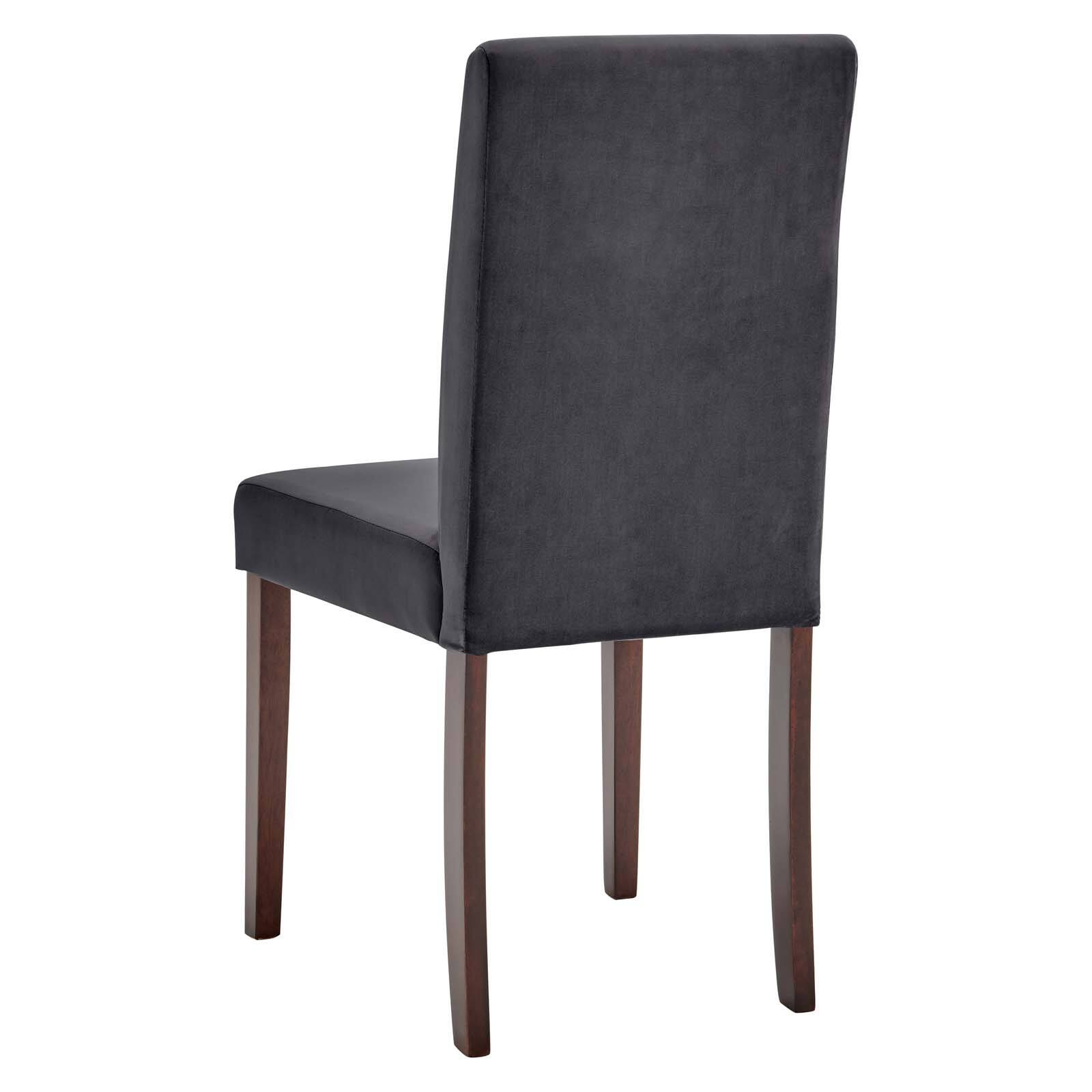Alt View 2. Modway - Prosper Upholstered Velvet Dining Side Chair Set of 2 by Modway - Gray.