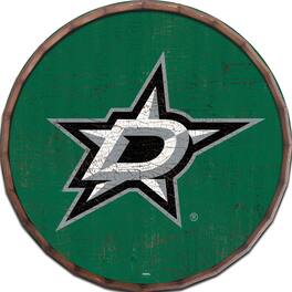 Fan Creations - Dallas Stars 24" Cracked Color Barrel Top Sign - Multicolor