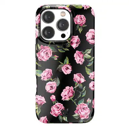 Front. VELVET CAVIAR - Magsafe Case for Apple iPhone 16 Pro Max - Pink Rose Floral.