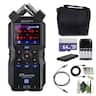 Zoom - H4essential 4-Track 32-Bit Float Portable Audio Recorder Bundle - Black