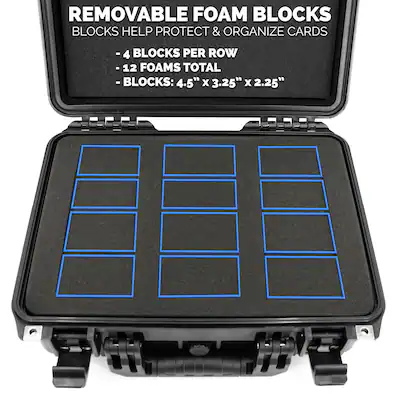 Casematix Graded Card Case Pro Edition Fits 100 BGS PSA Graded Sports Trading Cards - Case Only Casematix Graded Card Case Pro Edition Fits 100 BGS PSA Graded Sports Trading Cards - Case Only