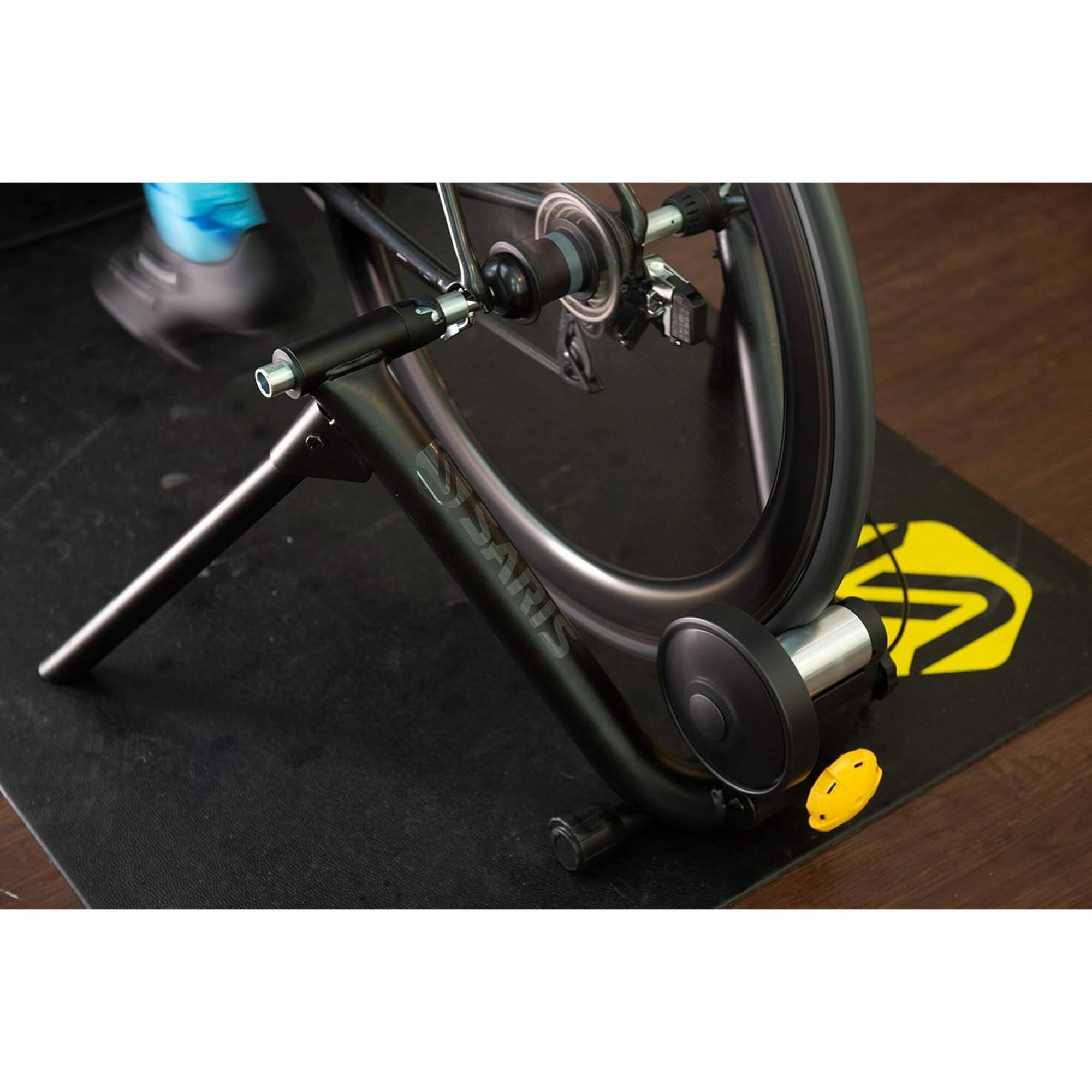 Alt View 4. Saris - Magnetic Plus Indoor Bike Trainer, Magnetic Resistance, Compatible with Zwift App - Black.