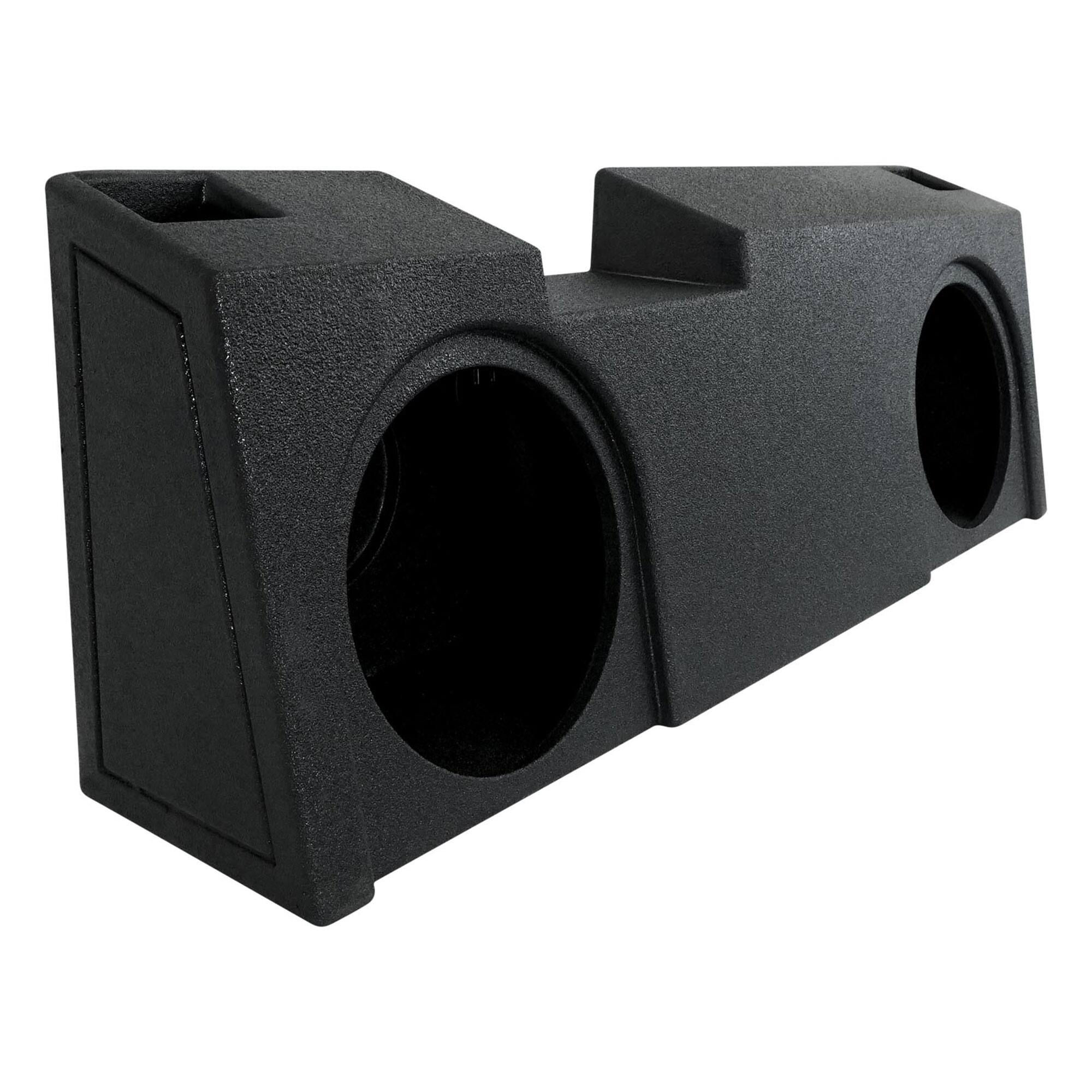 Alt View 1. QPower - QPower Dual 12" Sub Box - Chevy Silverado & GMC Sierra Crew & Double Cab 19-25 - Black.