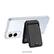 The image features a Samsung phone with a clear case on it. The phone is placed on top of the case, which is a black leather case. The phone is also accompanied by a black wallet case. The phone is sold separately, as indicated by the text.