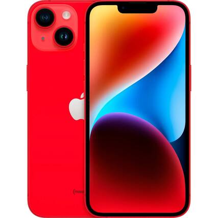 Front. Apple - iPhone 14 Plus - (PRODUCT)Red.