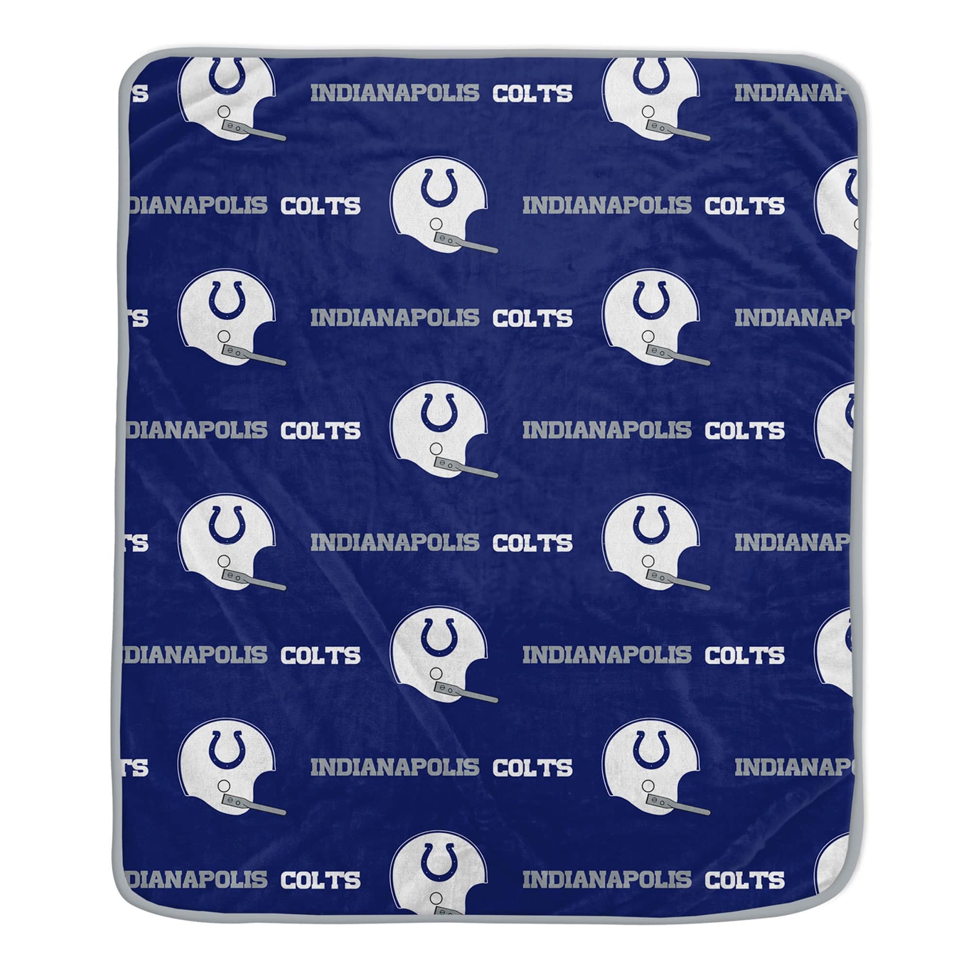 Pegasus - Indianapolis Colts 60" x 72" Repeat Helmet Wordmark Ultra Soft Blanket - Multicolor