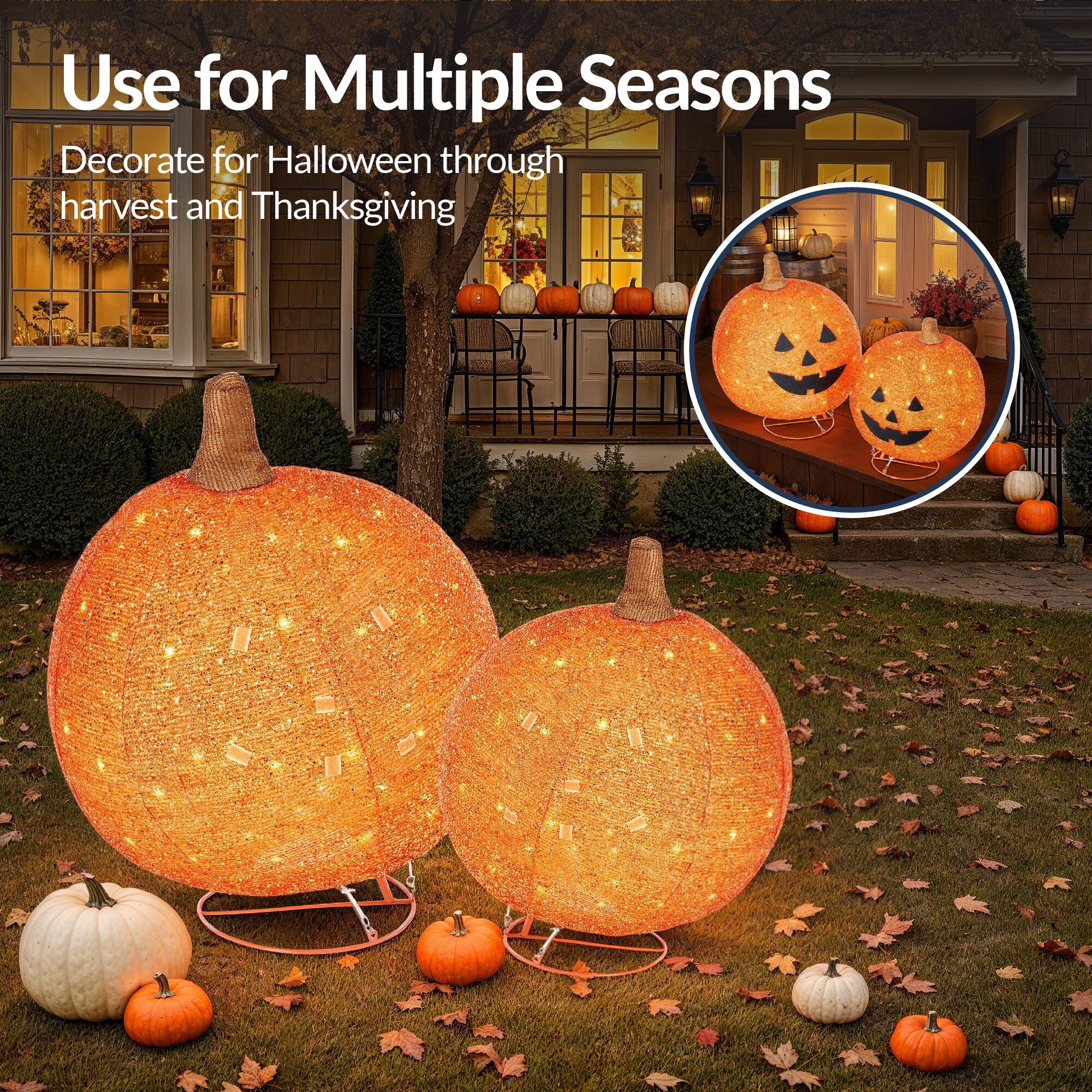 NICENESS SPOOKY（Limited）LIME x ORANGE Best Choice Products 2pc Lighted Pop Up Outdoor Halloween Holiday