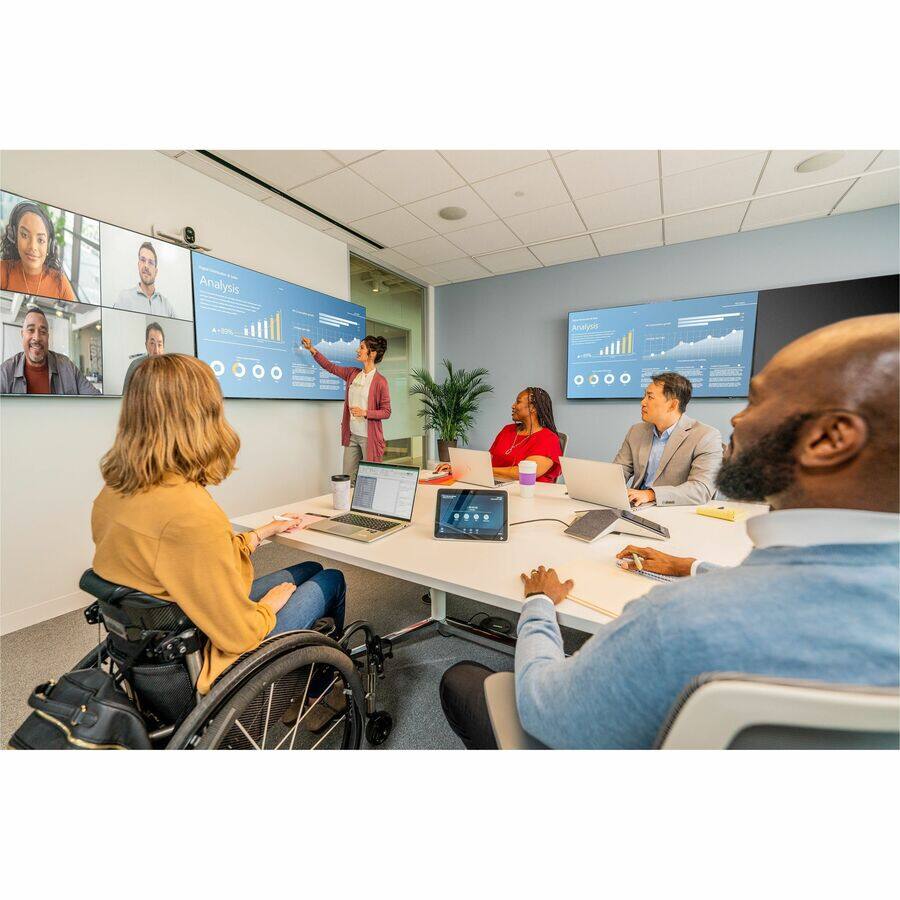 Alt View 5. HP - Poly Studio E70 Smart Camera - 4K - 3840 x 2160 Video - 120° Angle - 7.3x Digital Zoom - Network (RJ-45) - Windows.