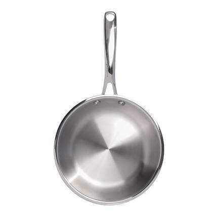 Front. BergHOFF - BergHOFF Professional Tri-Ply 18/10 Stainless Steel 10'' Fry Pan - Silver.