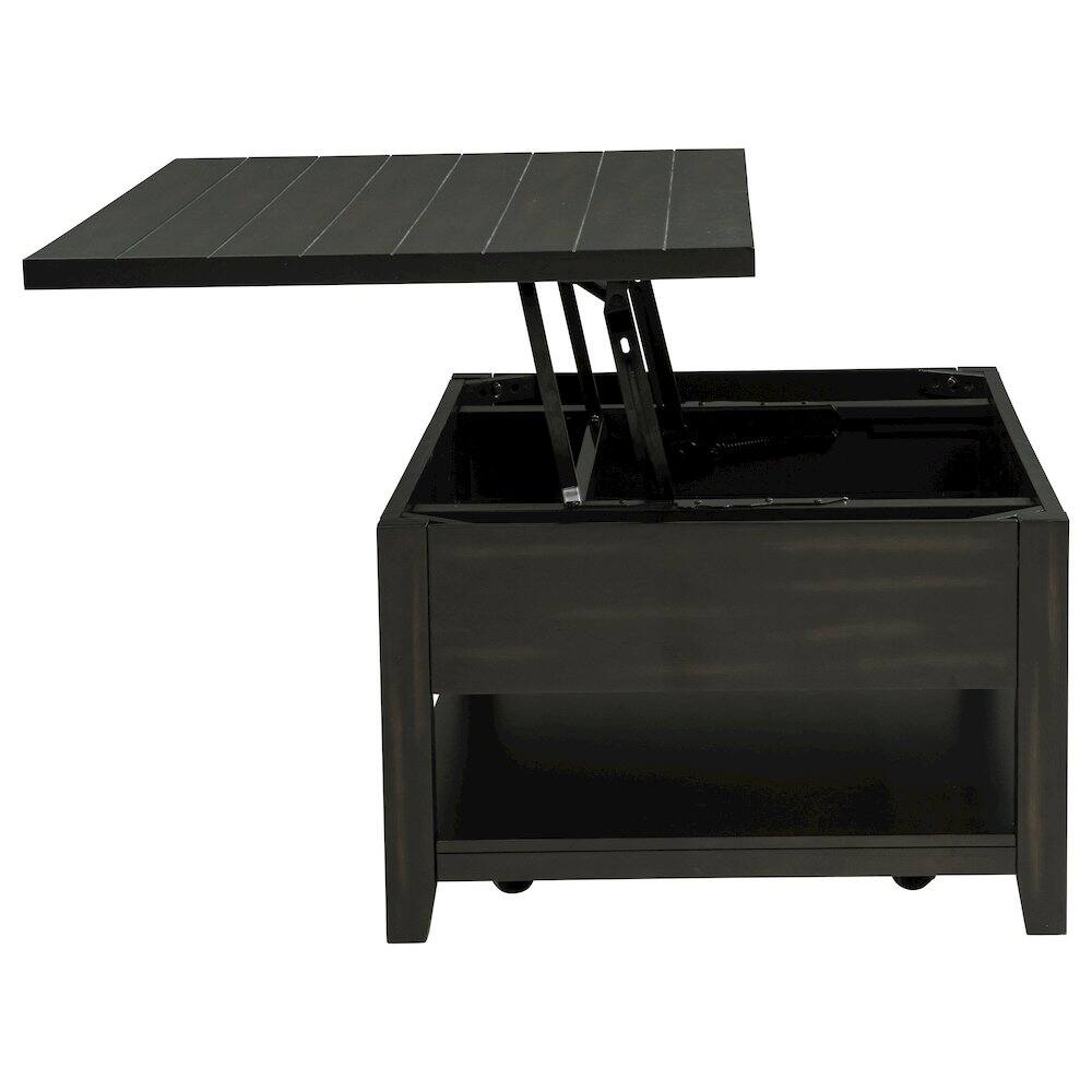 Alt View 4. Coaster Co. of America - Payne 48-inch Mobile Lift Top Coffee Table Distressed Java - Distressed Java.