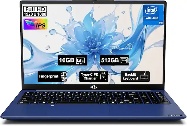 Full HD 1920 x 1080
Intel Twin Lake N150
IPS SUPER CLEAR
16GB RAM
512GB SSD
Fingerprint
Type-C PD Charger
Backlit Keyboard