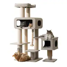 PetPals - 71” Grand Maine Coon Cat Tree – Ontario - Beige