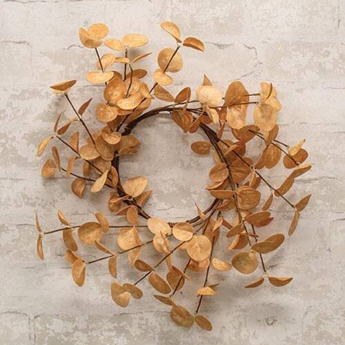 Left. BreeBe - Beige Silver Dollar Ring - 6.5" - Beige.