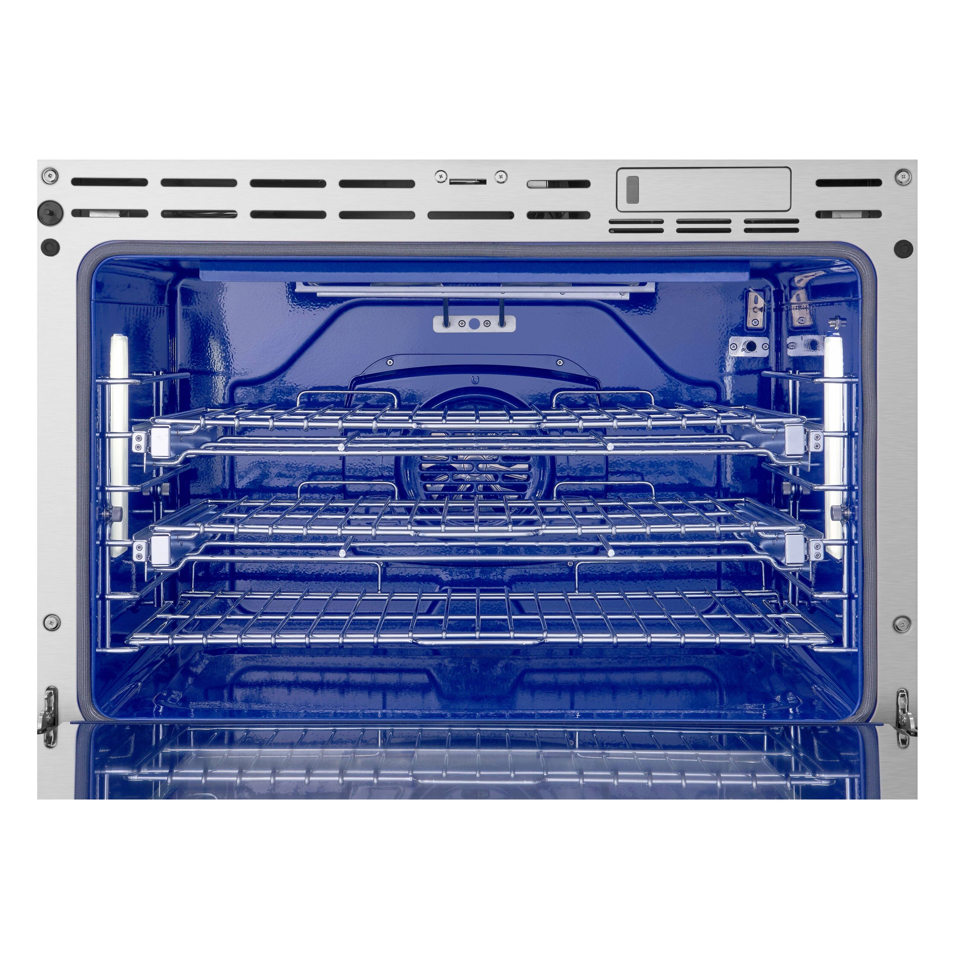 Alt View 4. SKS - Pro 36-inch 6.3 Cu. Ft. Freestanding Smart Dual-Fuel Range with Convertible Wok Grate, 6 Burners - Stainless Steel.