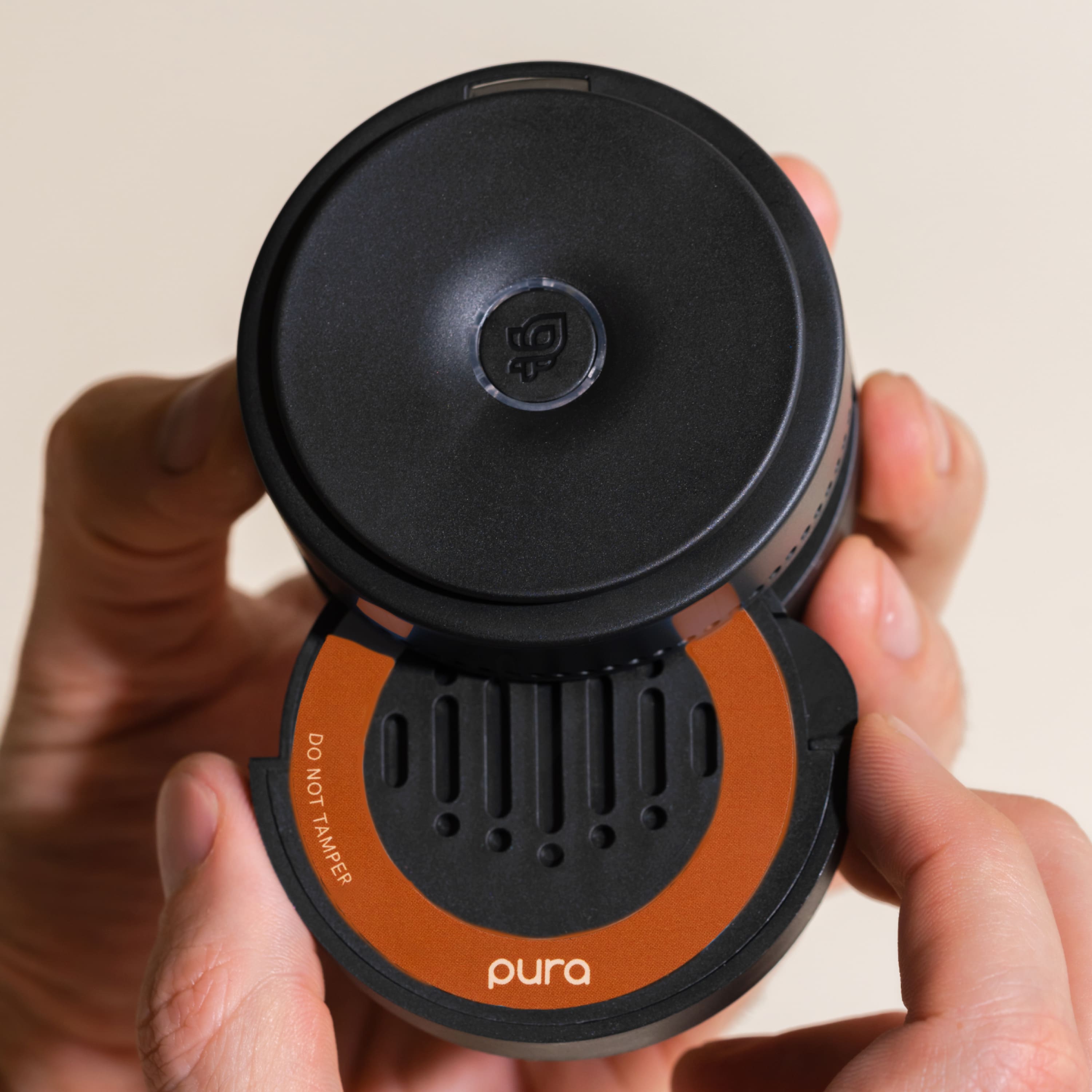 The text on the image reads "Do not tamper pura."