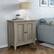 Left. Simpli Home - Amherst Low Storage Cabinet - Distressed grey.