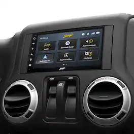 Stinger - 6.8" Android Auto/Apple CarPlay Bluetooth Digital Media Receiver for 2007-2018 Jeep Wrangler JK Vehicles - Black
