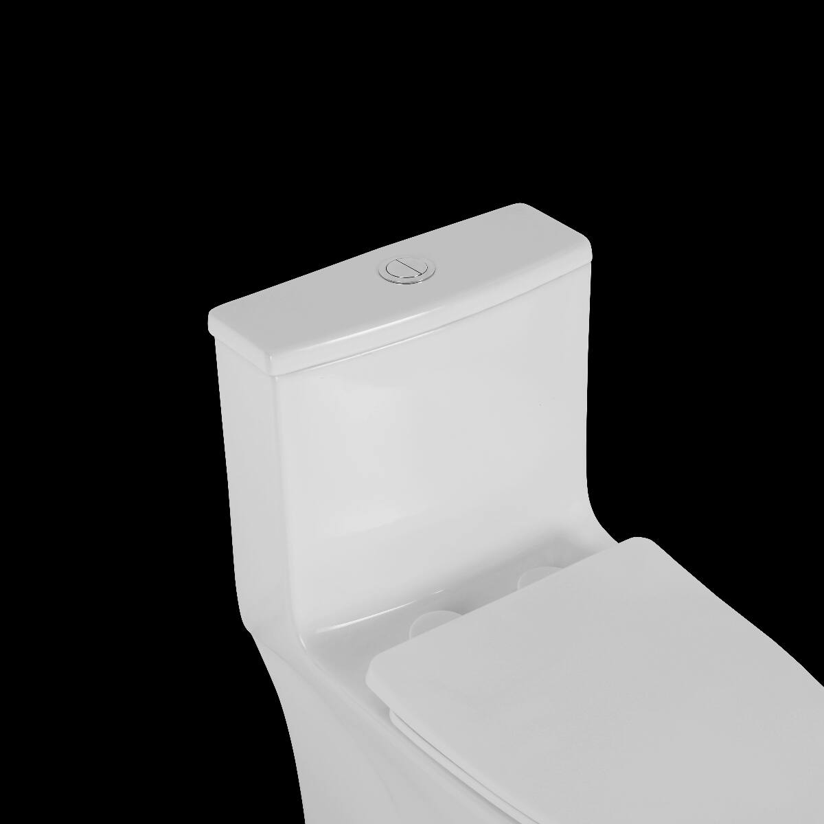 Alt View 10. Loheer - Loheer One Piece Elongated Toilet, White Ceramic, Comfort Height Dual Flush - White.