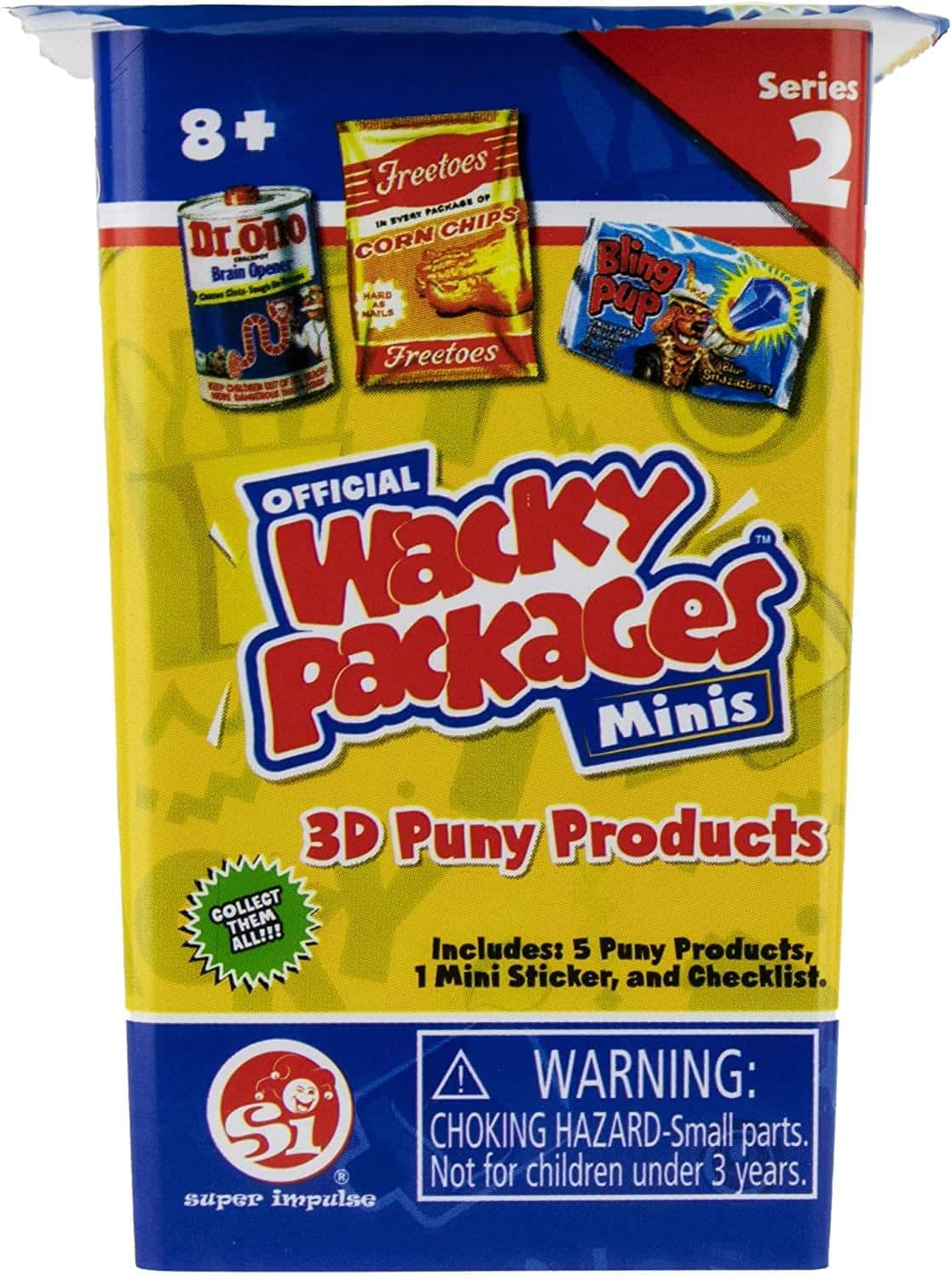 Super Impulse - Wacky Packages Minis Series 2 Blind Box | One Random - Yellow