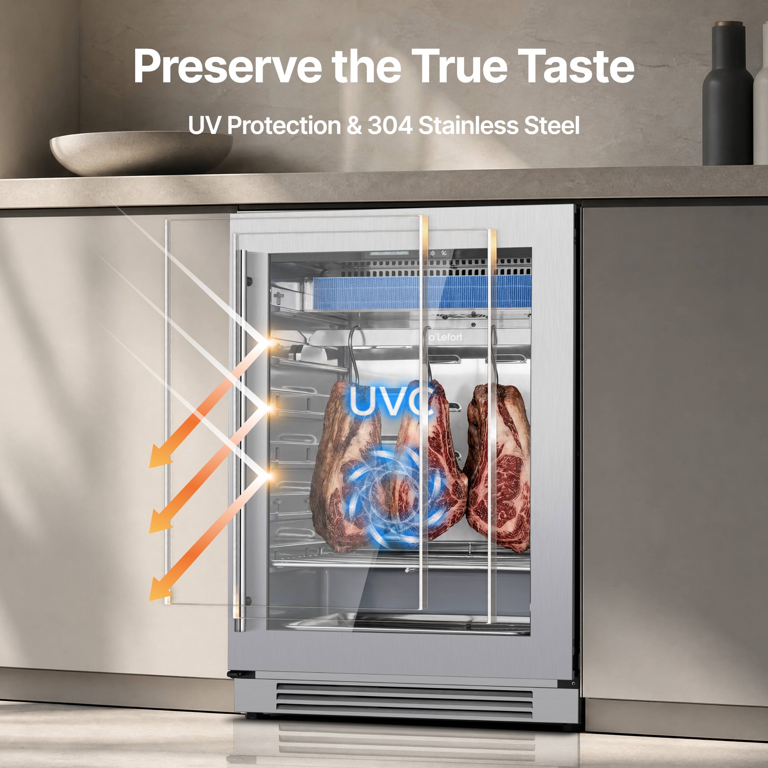 Preserve the True Taste  
UV Protection & 304 Stainless Steel