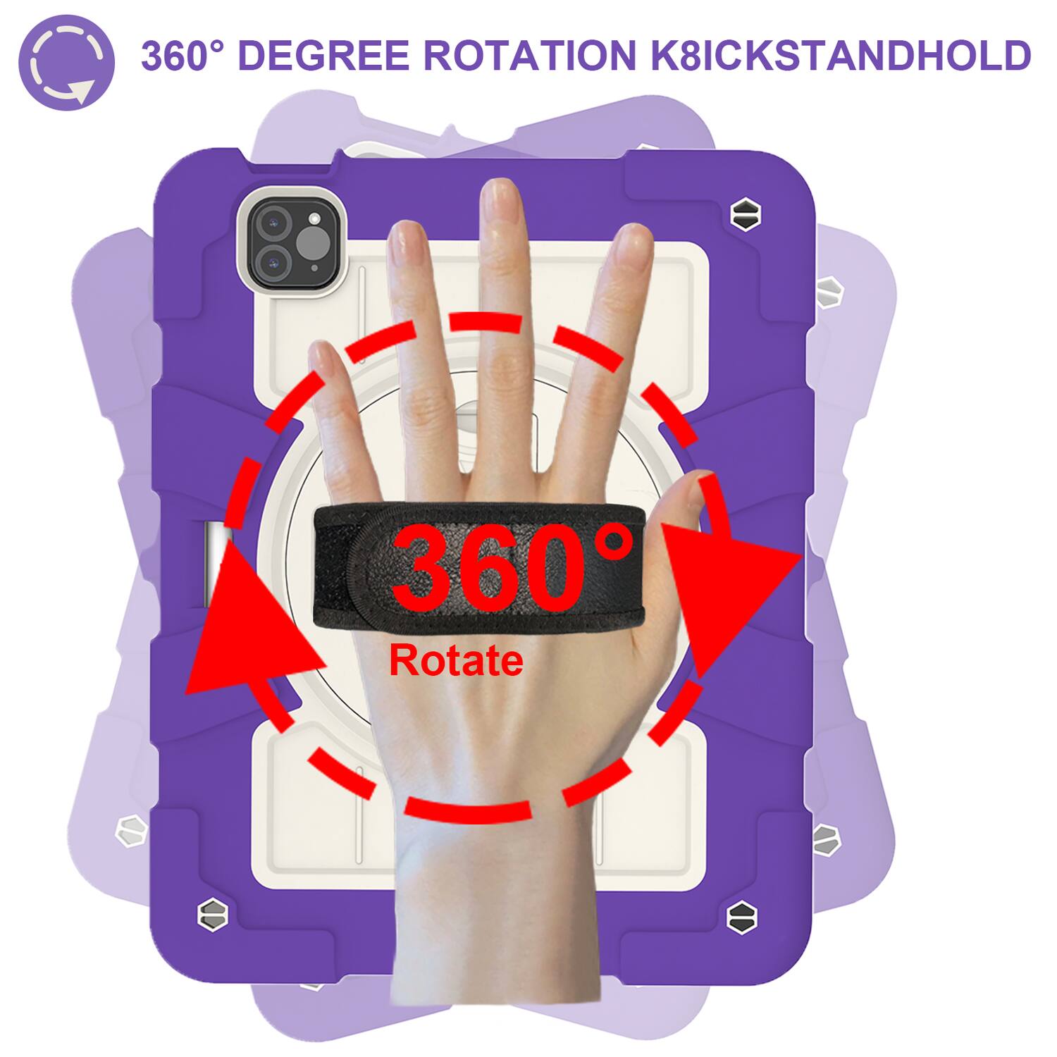 360° DEGREE ROTATION K8ICKSTANDHOLD

360°
Rotate