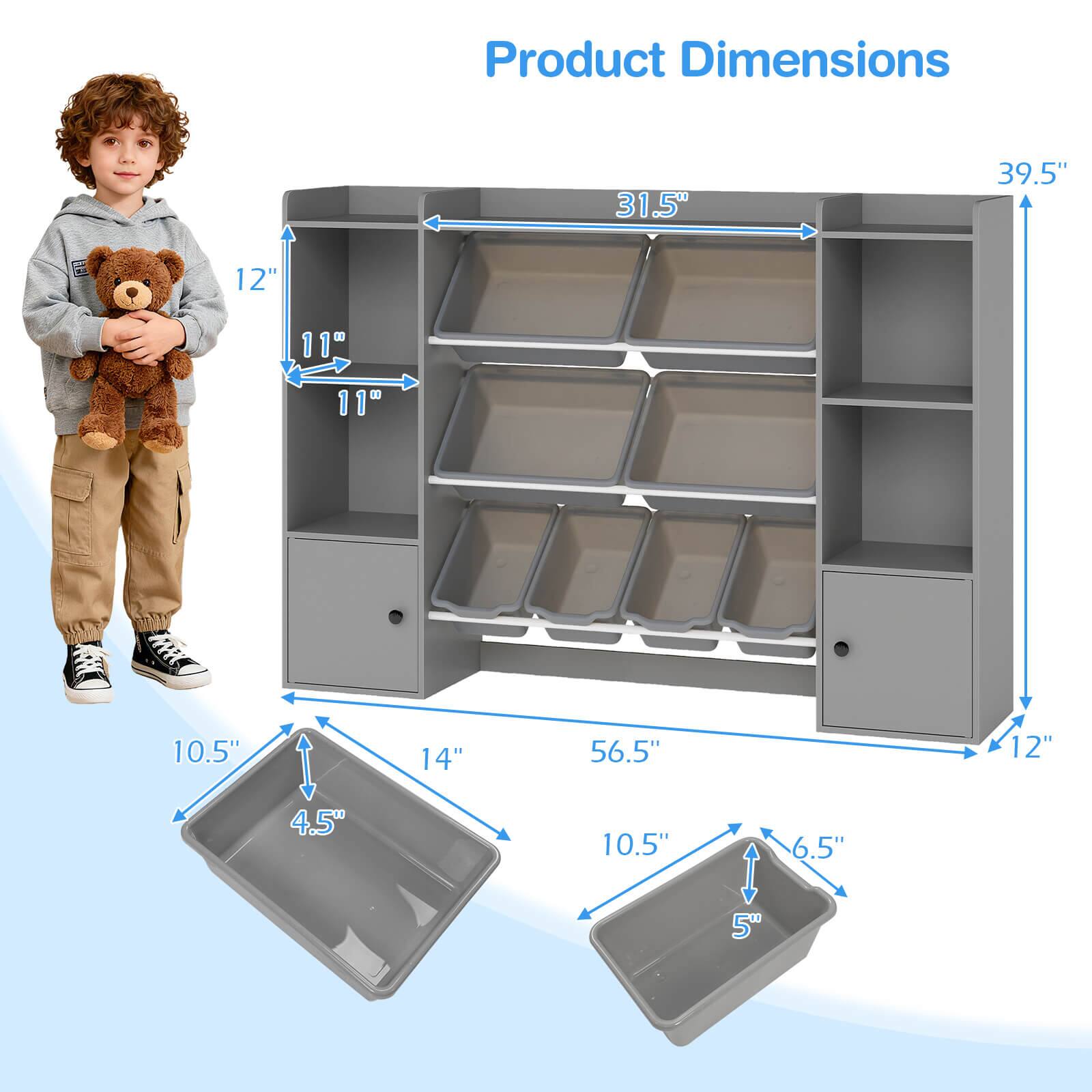 Product Dimensions

- Width: 31.5"
- Height: 39.5"
- Depth: 12"
- Shelf Dimensions: 12" x 11" x 11"
- Drawer Dimensions: 10.5" x 14" x 4.5"
- Tray Dimensions: 10.5" x 6.5" x 5"