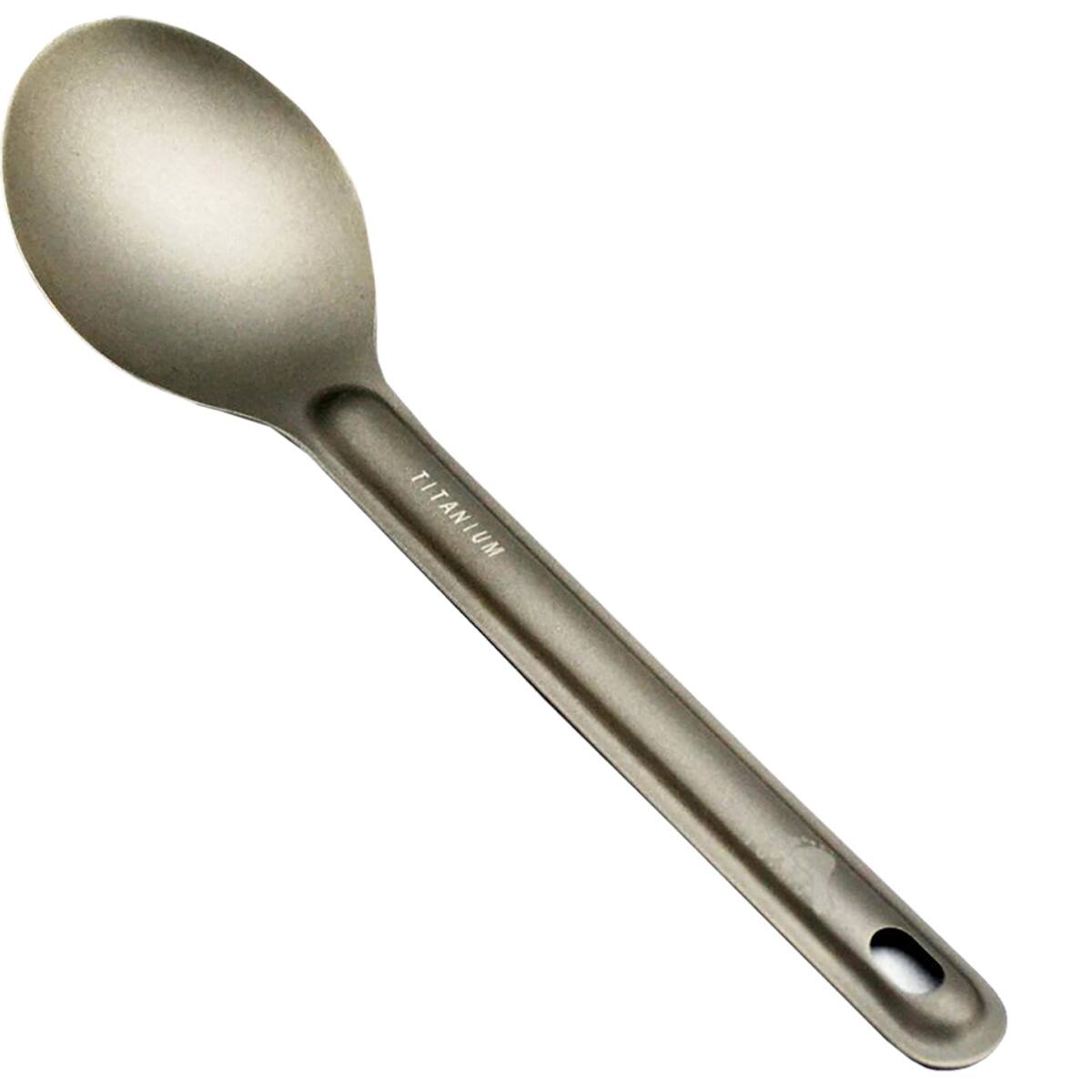 Front. TOAKS - TOAKS Titanium Ultralight Spoon SLV-05 - Outdoor Camping - Grey.