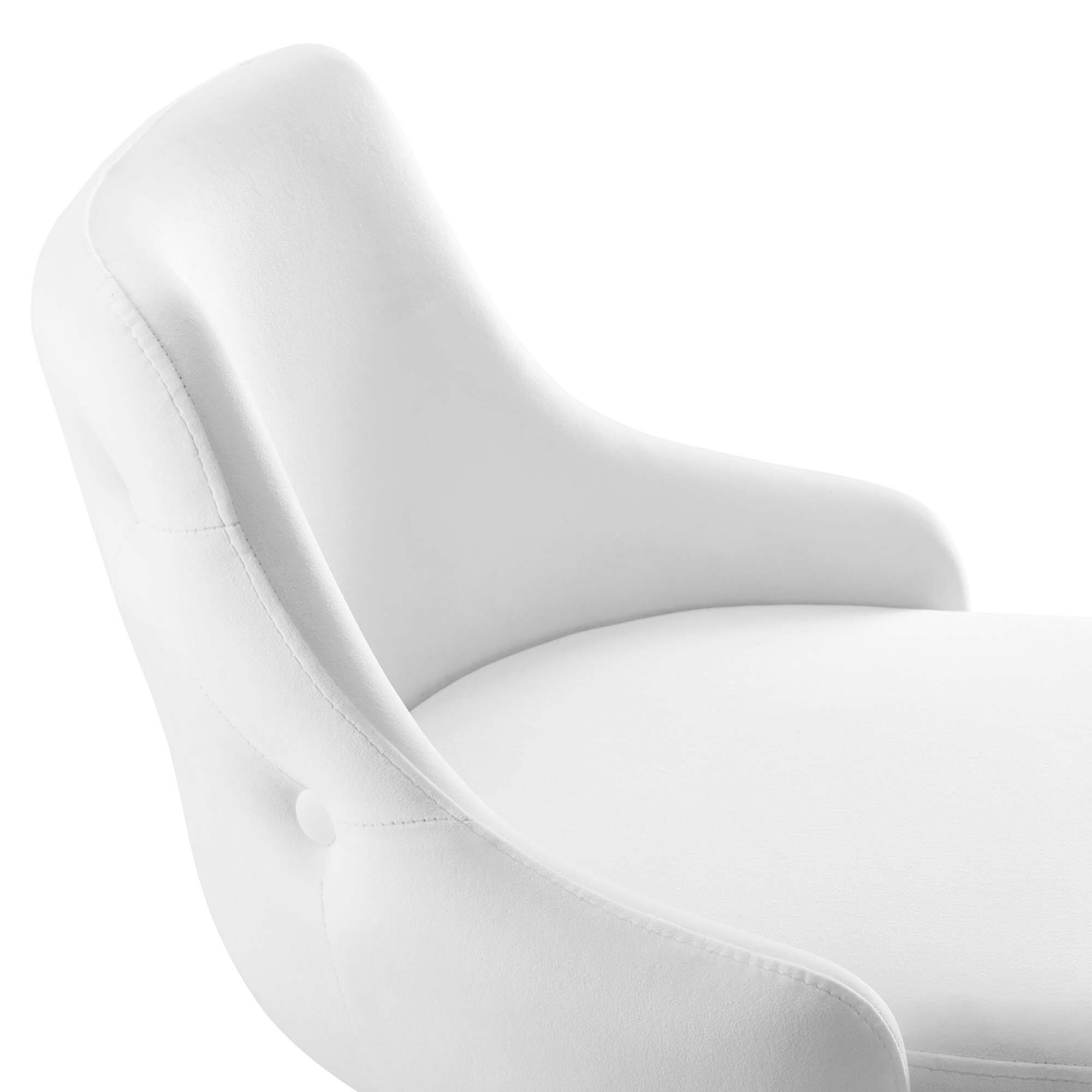 Alt View 5. Modway - Adorn Performance Velvet Bar Stool Set of 2 by Modway - White.