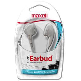Maxell - Budget Stereo Earbuds, White