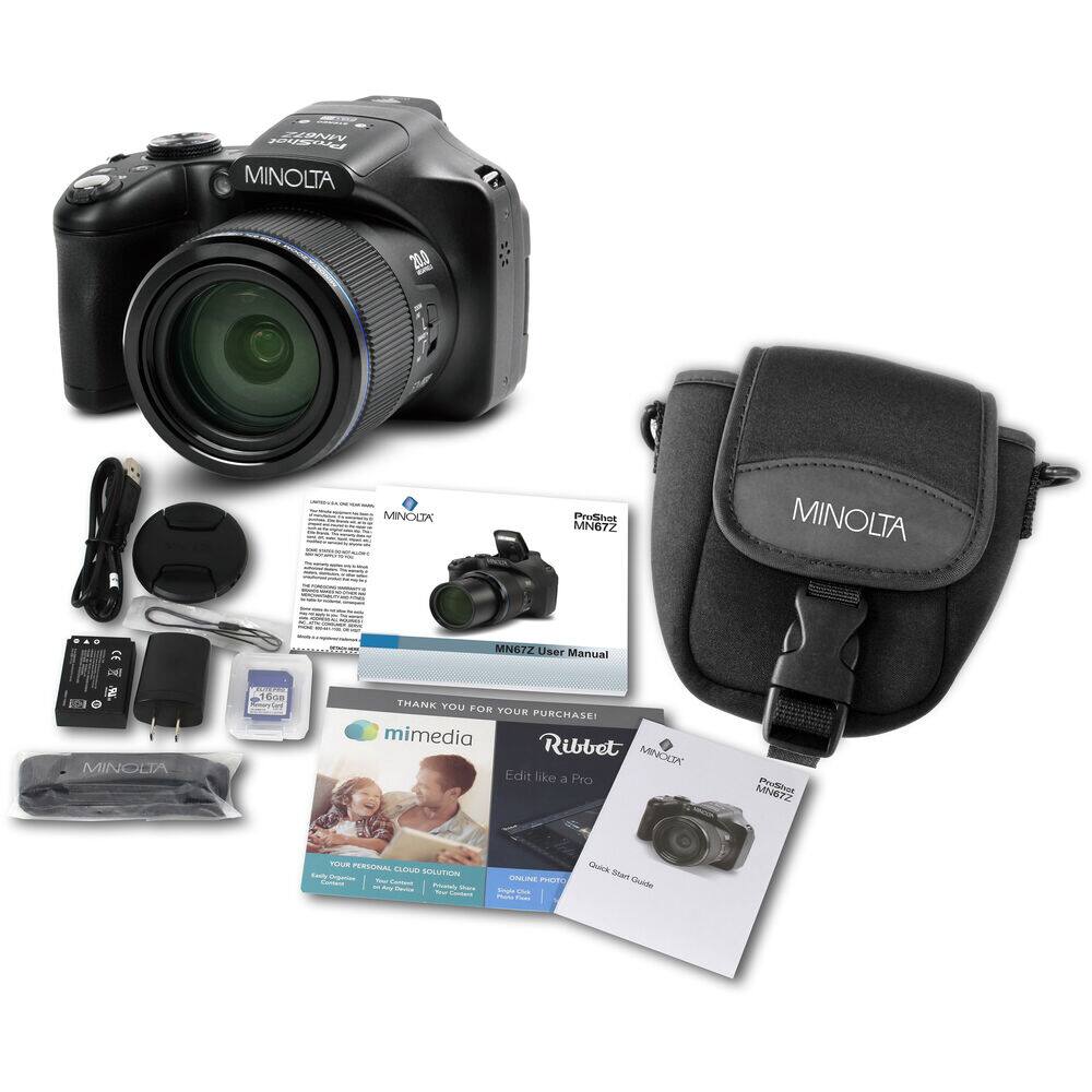MINOLTA  
Pro-Six MIN67Z  
User Manual  
MIN67Z  
THANK YOU FOR YOUR PURCHASE  
mimedia  
Ribbet  
Edit like a Pro  
YOUR PERSONAL CLOUD SOLUTION  
ONLINE PHOTO EDITING  
Quick Start Guide