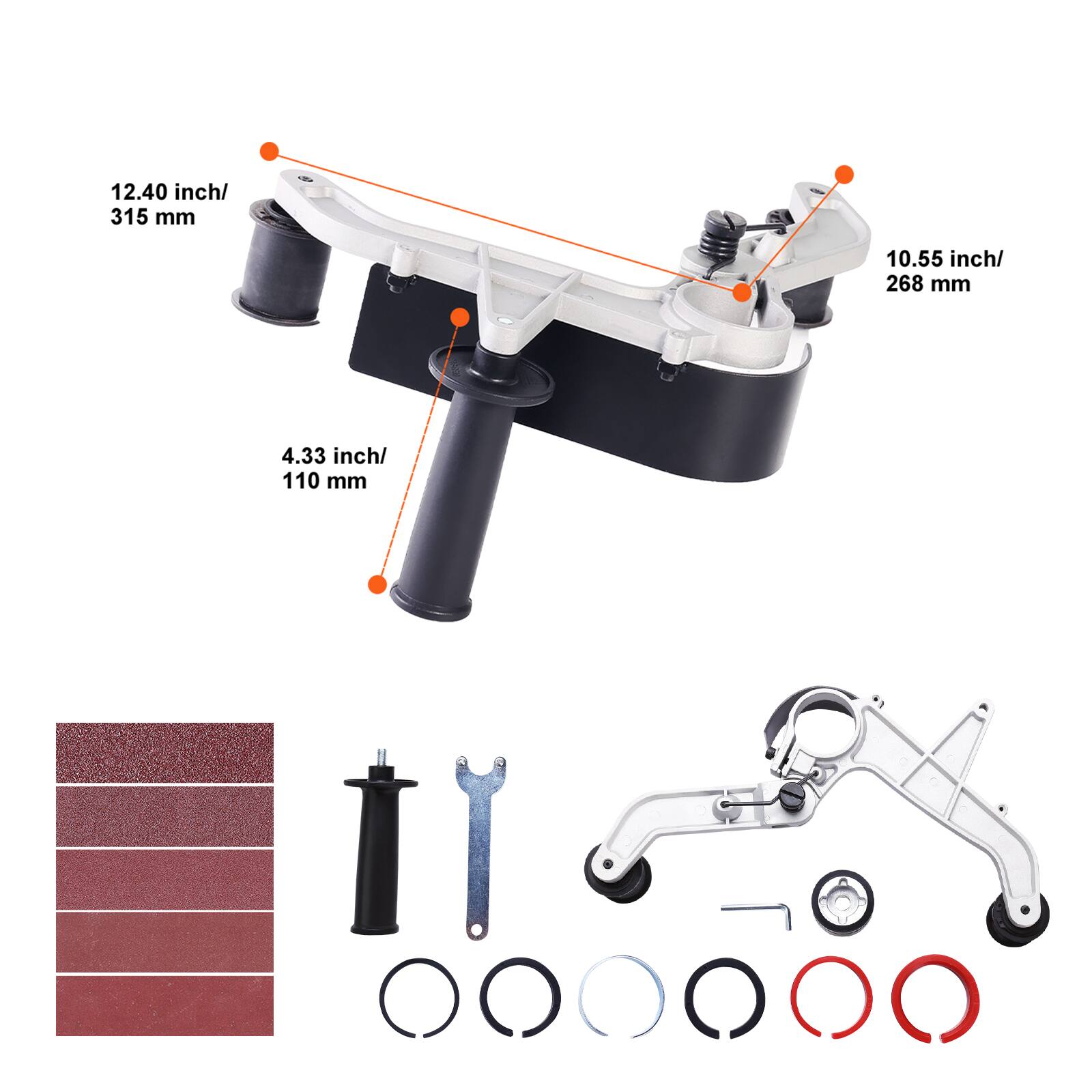 12.40 inch/ 315 mm  
10.55 inch/ 268 mm  
4.33 inch/ 110 mm